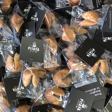 Fortune cookies avec packagings personnalisés